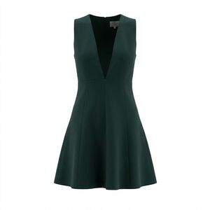 Wilfred Aritzia Montbrun Jewel Tone Dark Green Dress Size 6 Classic Minimalist